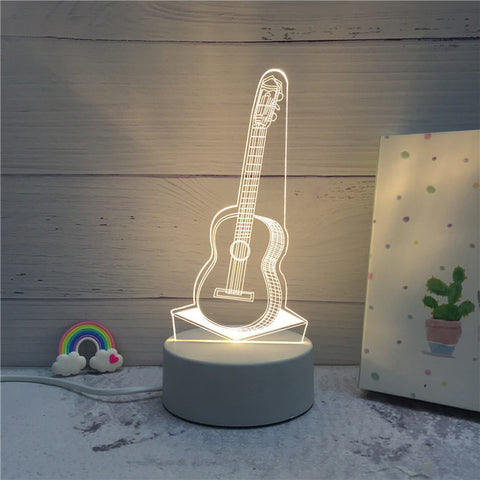 SOLOLANDOR 3D LED Lamp Creative 3D LED Night Lights Novelty Illusion Night Lamp 3D Illusion Table Lamp For Home Decorative Light
