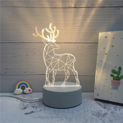 SOLOLANDOR 3D LED Lamp Creative 3D LED Night Lights Novelty Illusion Night Lamp 3D Illusion Table Lamp For Home Decorative Light