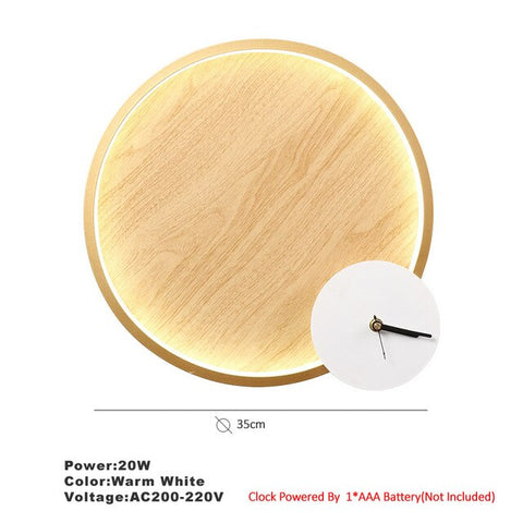 Apextech Wooden Wall Lamp Modern Nordic Style E26 E27 Bulb wall Lights Frosted Glass Shade+Wood Bedside Night light For Home