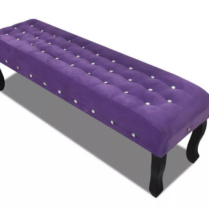 VidaXL Velvet Tufted Storage Bench Fashion Living Room Sofas Fitting Room Modern Scandinavian Modern Bench