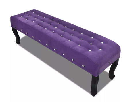 VidaXL Velvet Tufted Storage Bench Fashion Living Room Sofas Fitting Room Modern Scandinavian Modern Bench