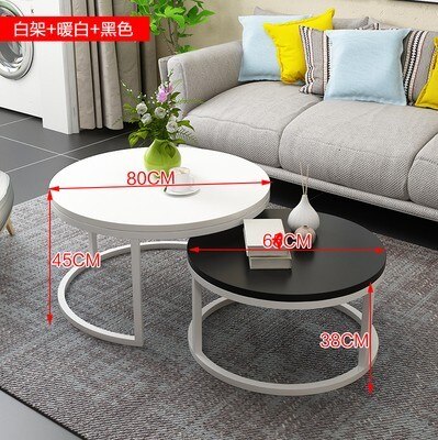 Modern Minimalist Style Combination Table Home Leisure Table Simple High Foot Home / Office Combination Coffee Table 1PC