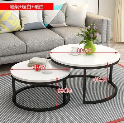 Modern Minimalist Style Combination Table Home Leisure Table Simple High Foot Home / Office Combination Coffee Table 1PC