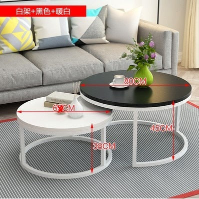 Modern Minimalist Style Combination Table Home Leisure Table Simple High Foot Home / Office Combination Coffee Table 1PC