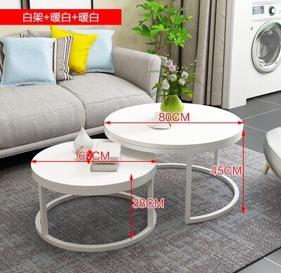 Modern Minimalist Style Combination Table Home Leisure Table Simple High Foot Home / Office Combination Coffee Table 1PC