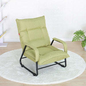 Creative Japanese Casual Lazy Sofa Single Balcony Living Room Bedroom Fabric Function Chair Recliner  Chairs