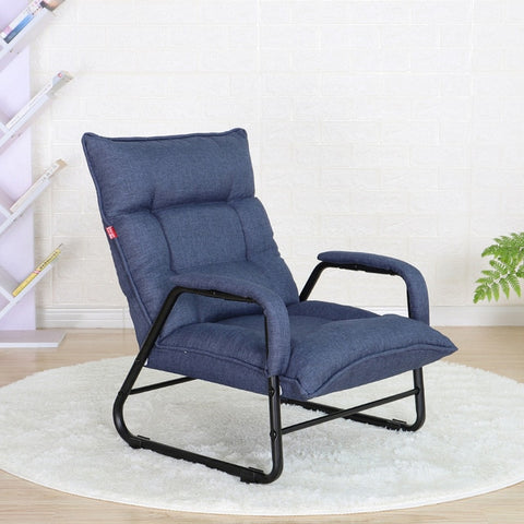 Creative Japanese Casual Lazy Sofa Single Balcony Living Room Bedroom Fabric Function Chair Recliner  Chairs