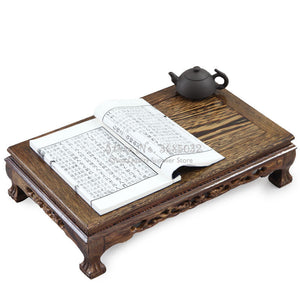 Chicken wing wood rectangular small tea table floating window tea table Chinese style red wooden table tatami  low table