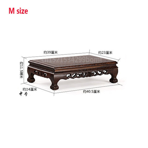 Chicken wing wood rectangular small tea table floating window tea table Chinese style red wooden table tatami  low table