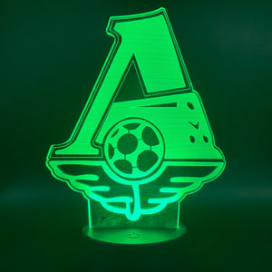 FC Lokomotiv Moscow Football Club 3D LED Night Light for Office Home Room Decoration Child Boys Baby Nightlight Table Lamp Gift