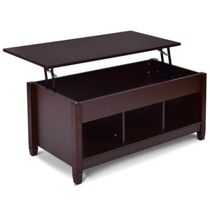 Lift Top Coffee Table with Hidden Storage Compartment Coffee Table Modern Living Room Furniture HW55643CF