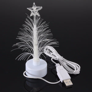 Smuxi Mini USB LED Night Light Color Changing Fiber Optical LED Light Christmas Tree Lamp Home Decor