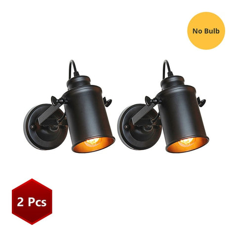 Wall Lamp Retro Industrial wall Light adjustable light sconce fixtures for Restaurant bedside Bar Cafe Home Lighting E27