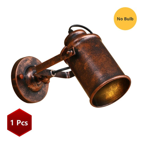 Wall Lamp Retro Industrial wall Light adjustable light sconce fixtures for Restaurant bedside Bar Cafe Home Lighting E27