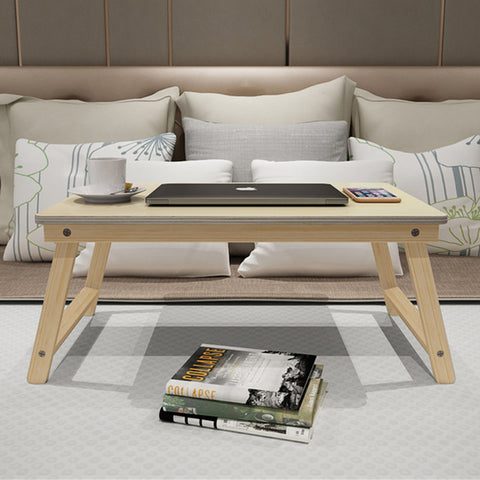 Portable Foldable Computer Desk Solid wood bed Tray lazy table Breakfast Dining Serving Table bed learning folding Laptop Desk