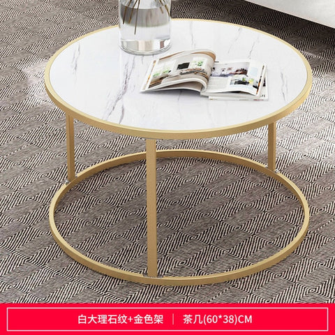 Nordic Small Coffee Table Modern Creative Home Living Room Sofa Round Table  Bedside Multifunctional Removable Table