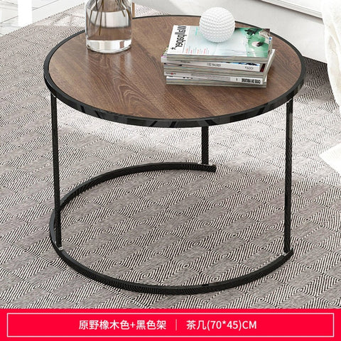 Nordic Small Coffee Table Modern Creative Home Living Room Sofa Round Table  Bedside Multifunctional Removable Table