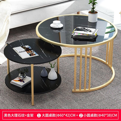 Nordic Small Coffee Table Modern Creative Home Living Room Sofa Round Table  Bedside Multifunctional Removable Table