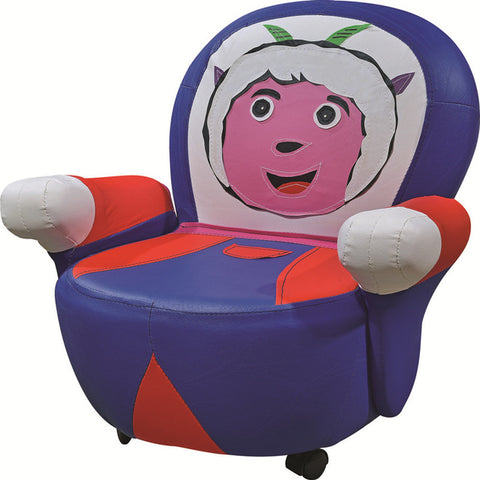 Living Furniture Single Seat Sofa with Casters Design Corner  Sofas Artificial Leather Couch Children's Cartoon Chair