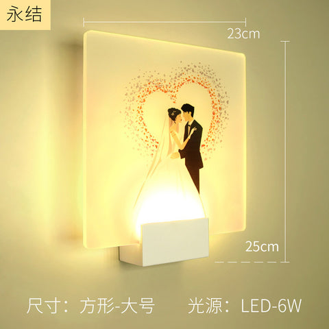 Artpad 8W Modern Romantic Loveliness Classic Picture Wall Lamp Bedside Bedroom Stair Corridor Porch Led Nordic Home Wall Light