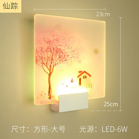 Artpad 8W Modern Romantic Loveliness Classic Picture Wall Lamp Bedside Bedroom Stair Corridor Porch Led Nordic Home Wall Light