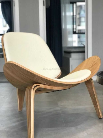 Nordic chair ins chair creative simple designer single sofa chair smile aircraft shell chair