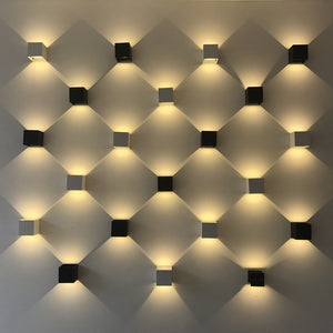 Waterproof Home Decor 2W 4W 6W 12W 85~265V COB LED Wall Lamp Indoor Outdoor Simple Style Wall Lights for Bedroom Hallway Porch