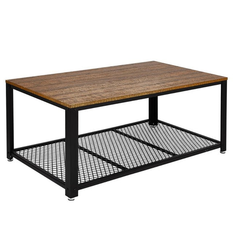 Iron Metal Coffee Table Retro Rectangle Coffee Table Industrial Style Living Room Home Furniture