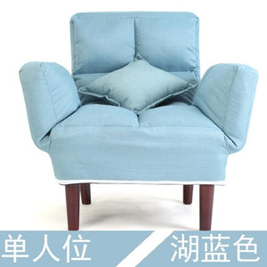 Lazy Couch Double Small Apartment Small Sofa Balcony Bedroom Single Simple Folding Tatami Chaise Lounge  Folding  Rocking Chair