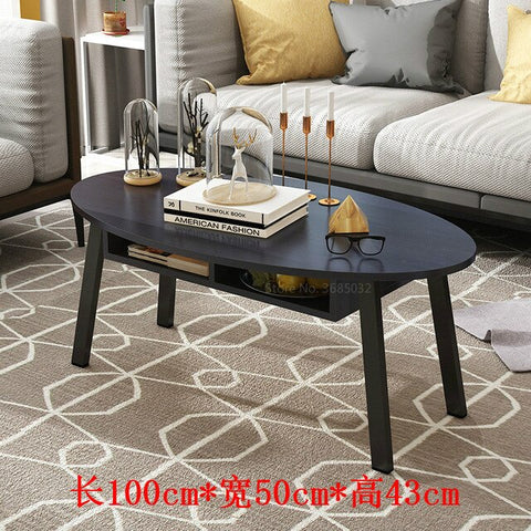 100cm Wooden Tea Table with Storage Drawer Living Room Side Table Desk Coffee Tables Modern Furniture