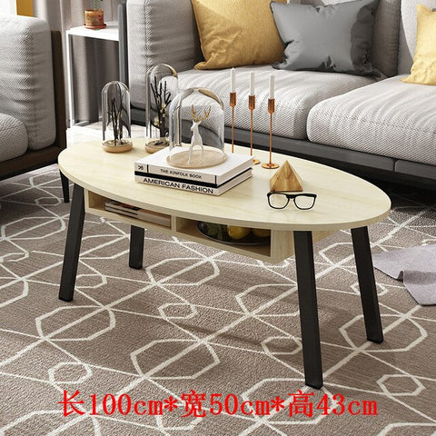 100cm Wooden Tea Table with Storage Drawer Living Room Side Table Desk Coffee Tables Modern Furniture