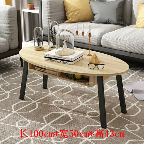 100cm Wooden Tea Table with Storage Drawer Living Room Side Table Desk Coffee Tables Modern Furniture