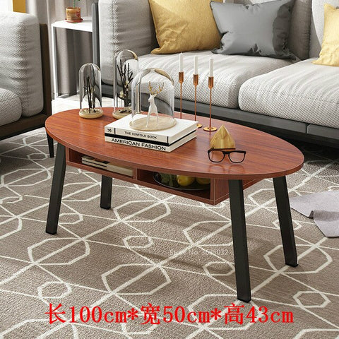 100cm Wooden Tea Table with Storage Drawer Living Room Side Table Desk Coffee Tables Modern Furniture