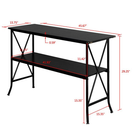 Console Table Sofa Side End Table Unique C-Shape Desk Computer Laptop Holder Portable Workstation Cofee