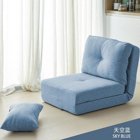 Foldable Washable Sofa Bed Folding Single Person Small Apartment  Multi-function Tatami Bedroom Lazy Sofa 5 Gears Adjustable