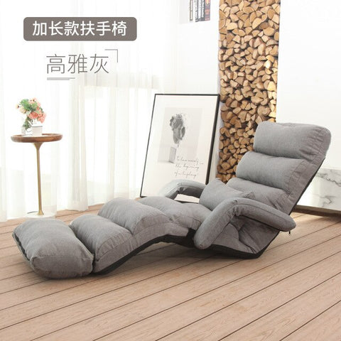 Lazy Single Person Sofa Bedroom Balcony Simple Tatami Sofa Cute Small Family Easy Folding Back Recliner Simple Storage