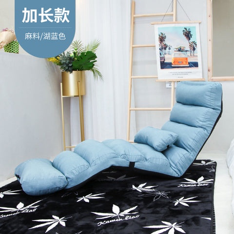 Lazy Single Person Sofa Bedroom Balcony Simple Tatami Sofa Cute Small Family Easy Folding Back Recliner Simple Storage