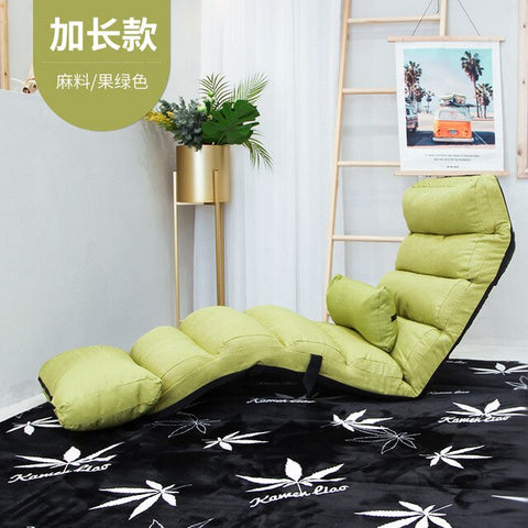 Lazy Single Person Sofa Bedroom Balcony Simple Tatami Sofa Cute Small Family Easy Folding Back Recliner Simple Storage