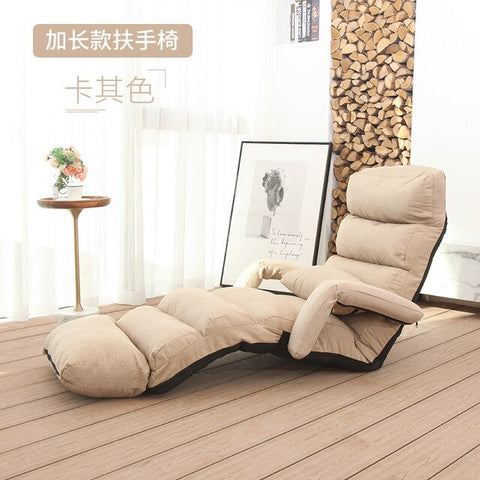 Lazy Single Person Sofa Bedroom Balcony Simple Tatami Sofa Cute Small Family Easy Folding Back Recliner Simple Storage