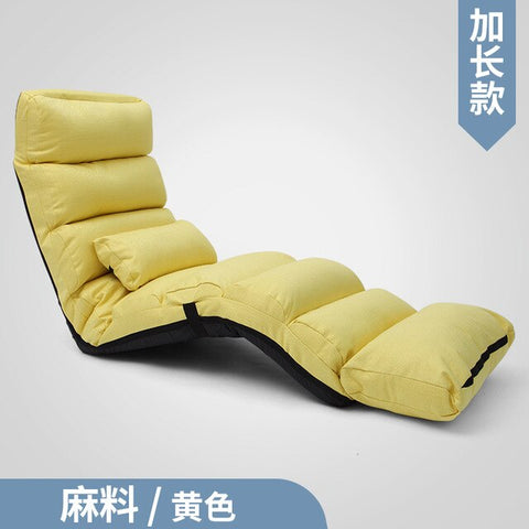 Lazy Single Person Sofa Bedroom Balcony Simple Tatami Sofa Cute Small Family Easy Folding Back Recliner Simple Storage