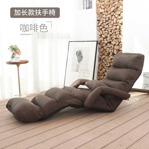 Lazy Single Person Sofa Bedroom Balcony Simple Tatami Sofa Cute Small Family Easy Folding Back Recliner Simple Storage