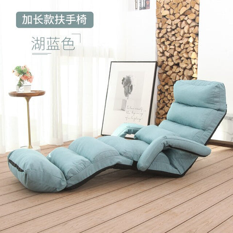 Lazy Single Person Sofa Bedroom Balcony Simple Tatami Sofa Cute Small Family Easy Folding Back Recliner Simple Storage