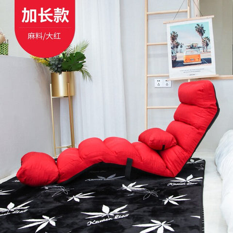 Lazy Single Person Sofa Bedroom Balcony Simple Tatami Sofa Cute Small Family Easy Folding Back Recliner Simple Storage