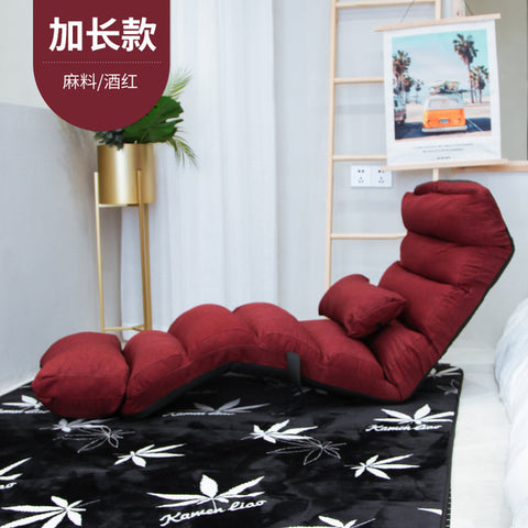 Lazy Single Person Sofa Bedroom Balcony Simple Tatami Sofa Cute Small Family Easy Folding Back Recliner Simple Storage