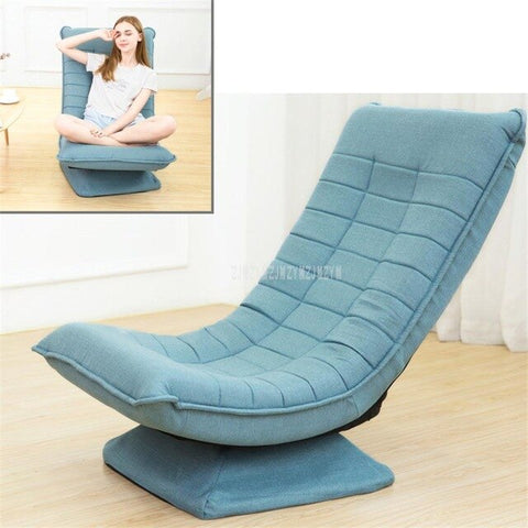 360 Degree Rotatable Adjustable Single Sofa Lazy Chaise Lounge Chair Reading Living Room Bedroom Foldable Soft Leisure Chair