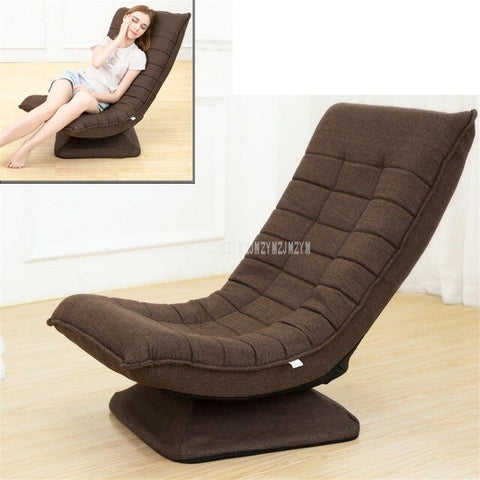 360 Degree Rotatable Adjustable Single Sofa Lazy Chaise Lounge Chair Reading Living Room Bedroom Foldable Soft Leisure Chair