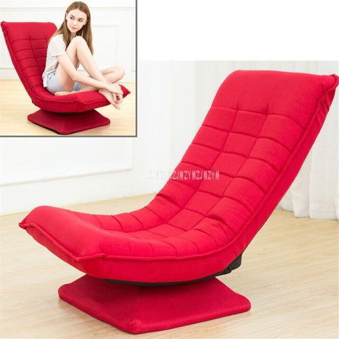 360 Degree Rotatable Adjustable Single Sofa Lazy Chaise Lounge Chair Reading Living Room Bedroom Foldable Soft Leisure Chair