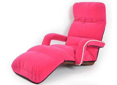 Chaise Lounge Chairs for Bedroom Adjustable Foldable Soft Suede Recliner Chair  6 Colors Sofas and Armchairs Discount Lounger