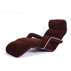 Chaise Lounge Chairs for Bedroom Adjustable Foldable Soft Suede Recliner Chair  6 Colors Sofas and Armchairs Discount Lounger