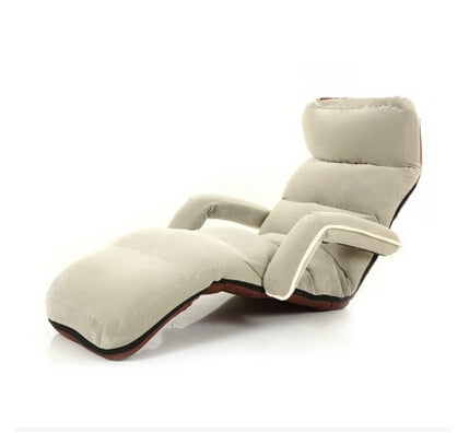 Chaise Lounge Chairs for Bedroom Adjustable Foldable Soft Suede Recliner Chair  6 Colors Sofas and Armchairs Discount Lounger